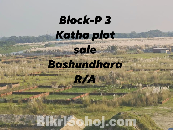Block-P 3 Katha plot sale Bashundhara R/A Property